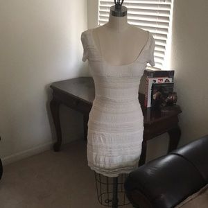 Adorable Studio M white lace mini dress